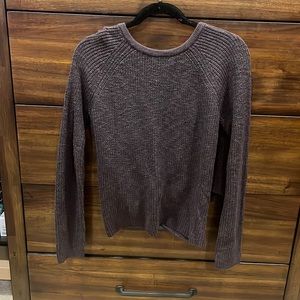 american eagle open back sweater